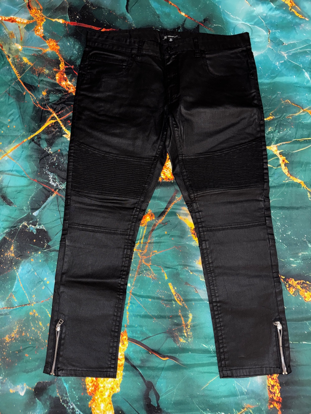 Men’s INC International Concepts Moto Jeans w/ Ankle Zippers - Size 36